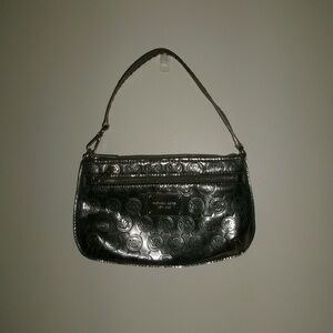 Silver metallic vintage Michael Kors shoulder bag/clutch